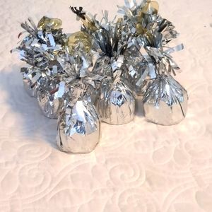 Set of 8 Metallic Balloon Weights